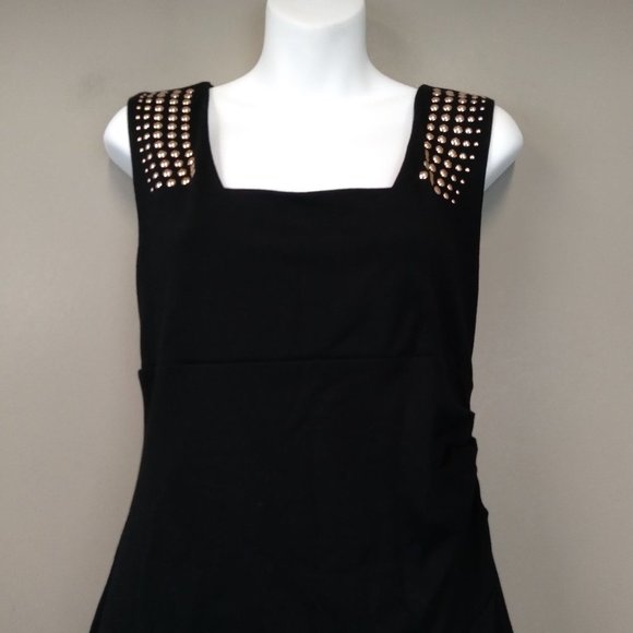 EXPRESS Black Studded Bodycon Party Dress size 6 - Picture 3 of 10